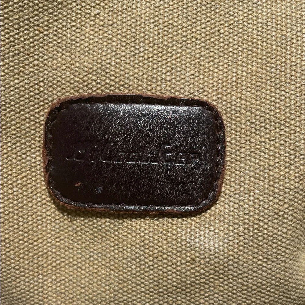 Mi Coolker Stylish Tan Canvas NWOT Men's Messenger Bag Adjustable Strap POCKETS!